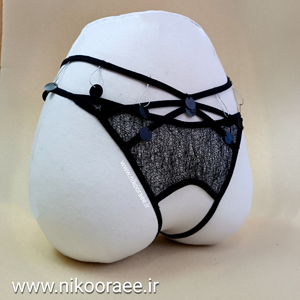 شورت زنانه توری مشکی