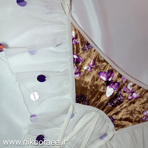 شورت دامن دار فانتزی طلایی