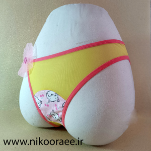 شورت زنانه صورتی توری بندی