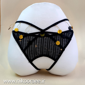 شورت زنانه فاق باز مشکی