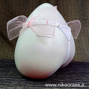 شورت زنانه فانتزی فاق باز ساتن یاسی