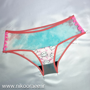 شورت زنانه توری ابی