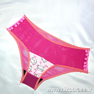 شورت توری صورتی کلاسیک