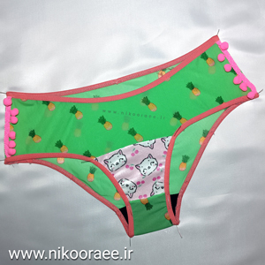 شورت توری سبز کلاسیک